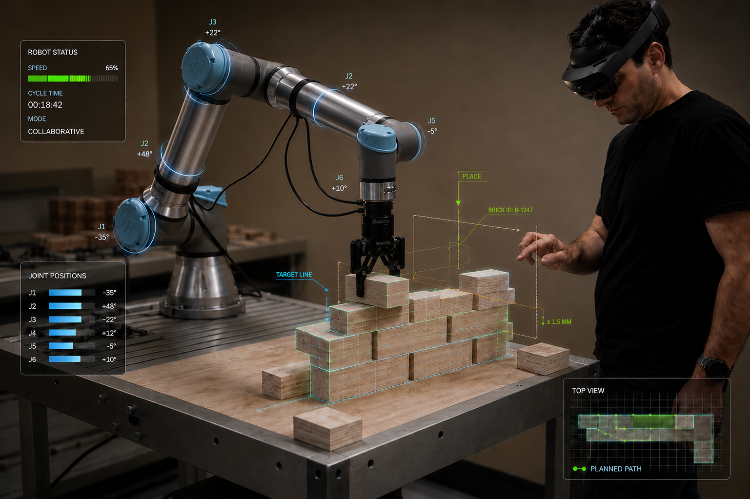 Human-robot collaborative systems - Image source QUT