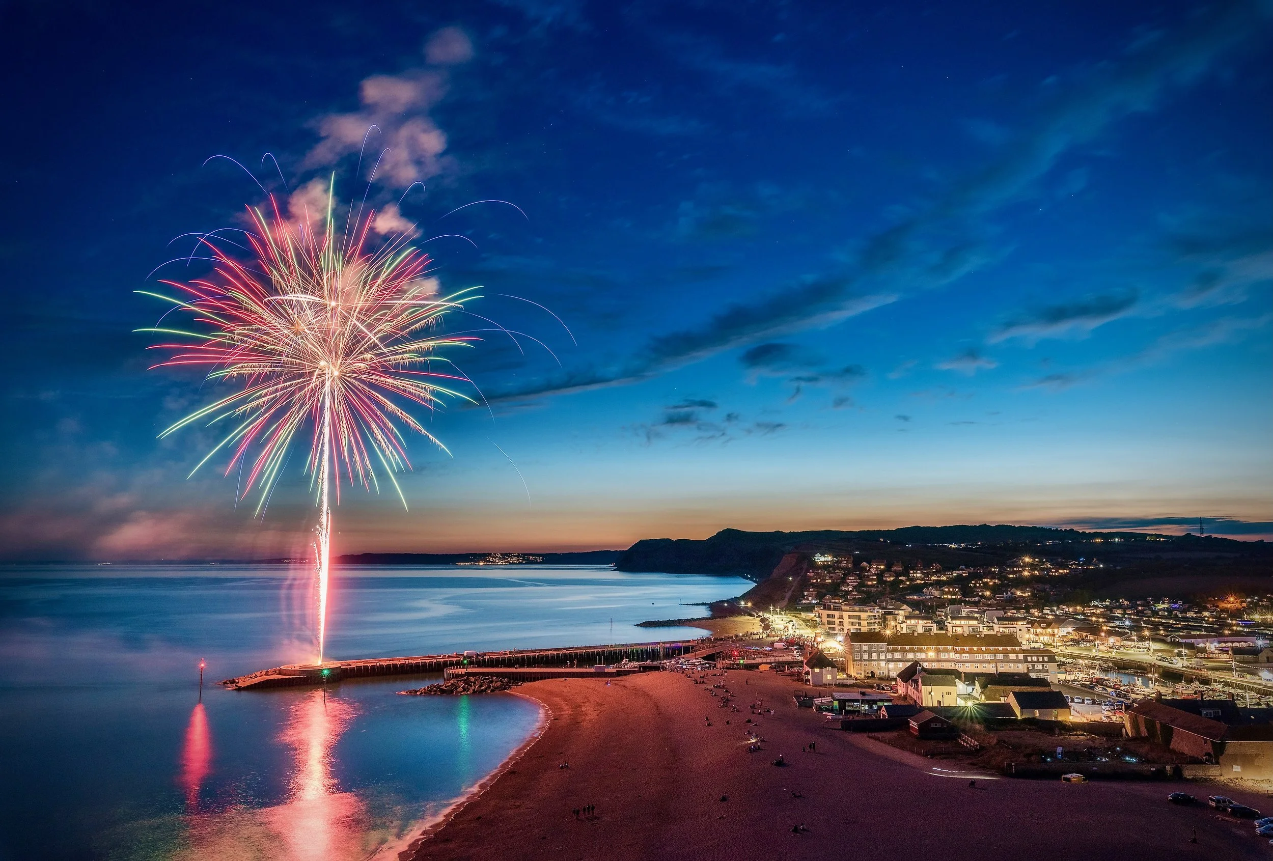 West Bay Days, Pirates Weekend, West Bay Weekend, West Bay Day, Pirates Day, Bonfire By The Beach, Christmas Tree Celebration, Bridport, Dorset, Jurassic Coast, West Bay, Fireworks Display.