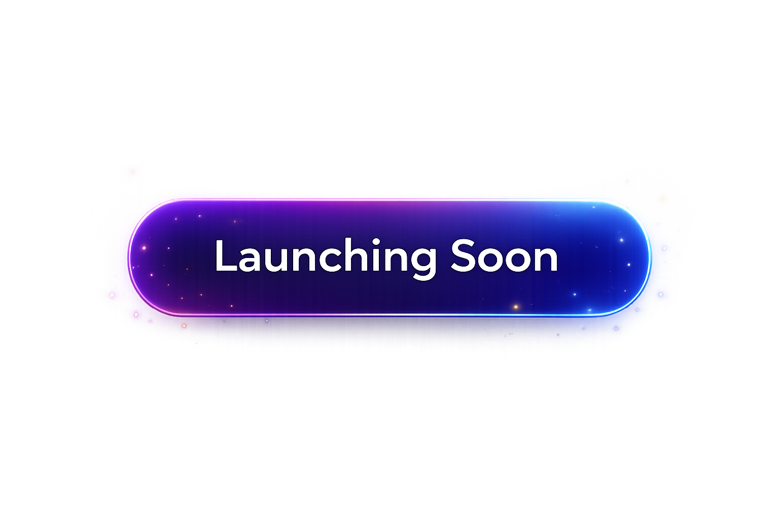 Digital graphic with a neon glow effect displaying the text 'Launching Soon' on a dark background with purple and blue accents.
