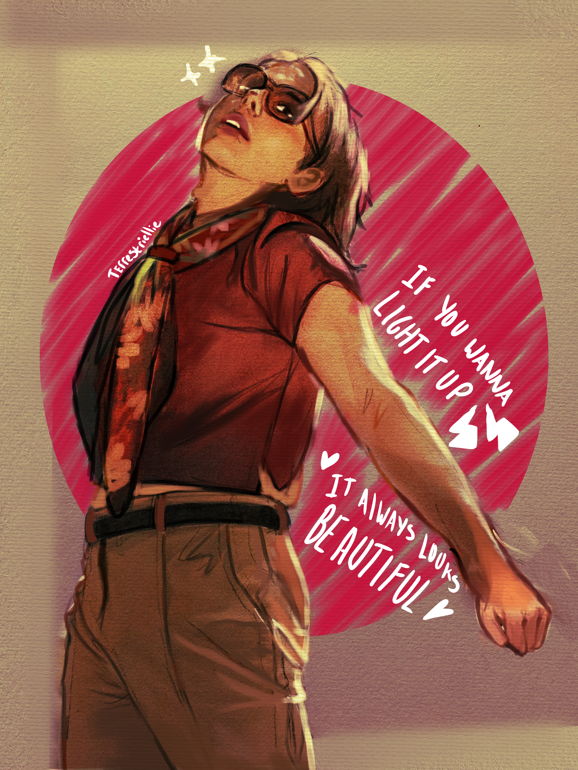 A4 Art Print - Gerard Way (Swarm Tour Atlanta)