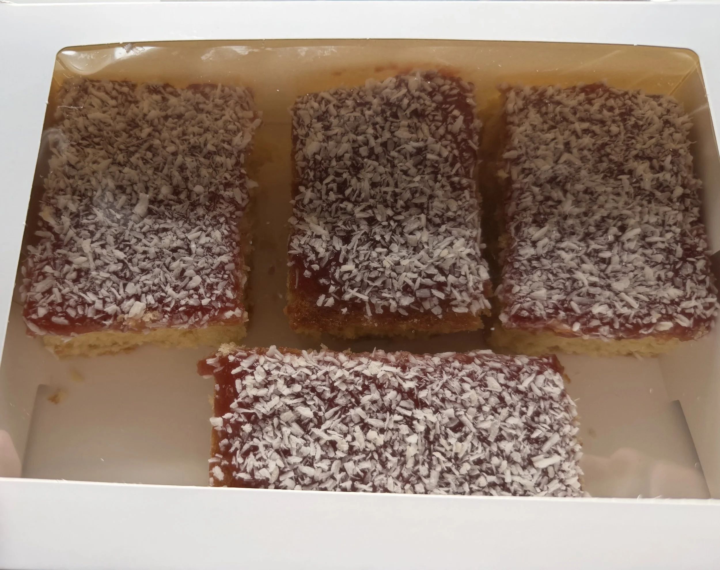 Coconut & Jam Slices