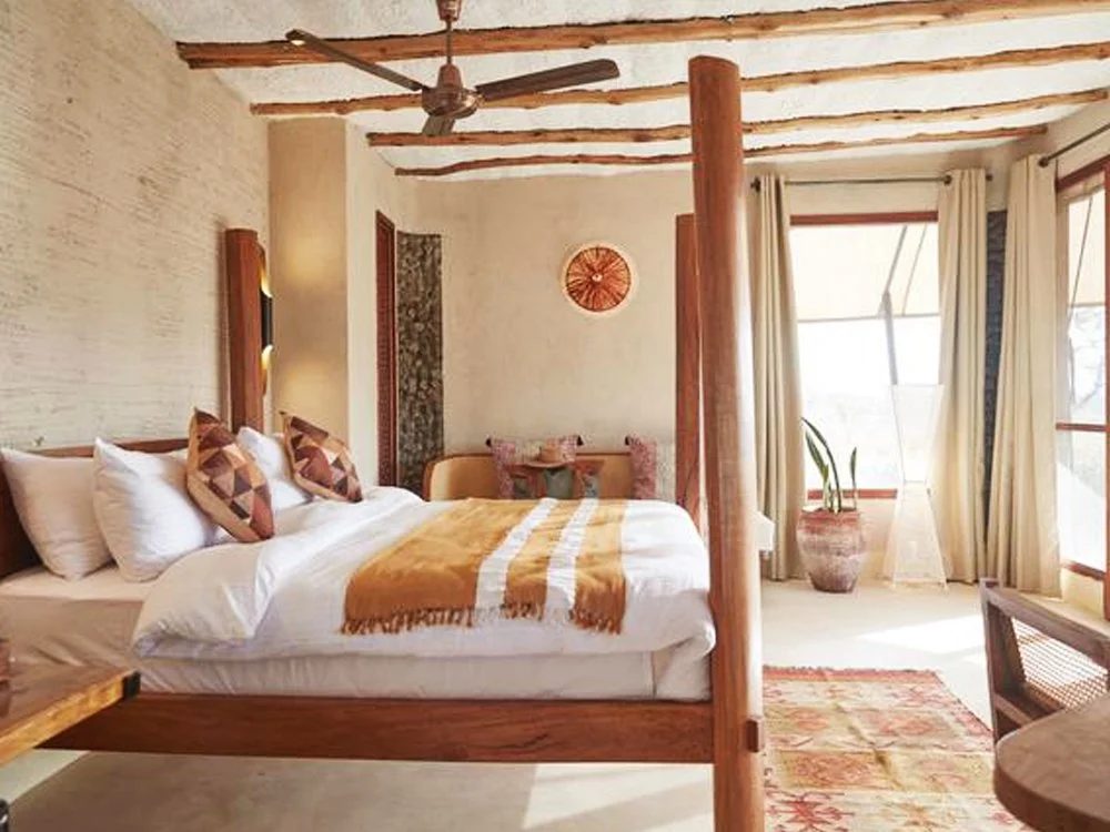 Buffalo Springs National Reserve Camp Tented Suite with king-sized bed Kenya