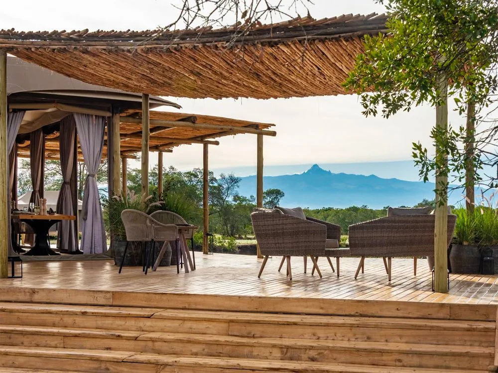 Ol Pejeta Conservany The River Camp - Outside Lounge Area Kenya