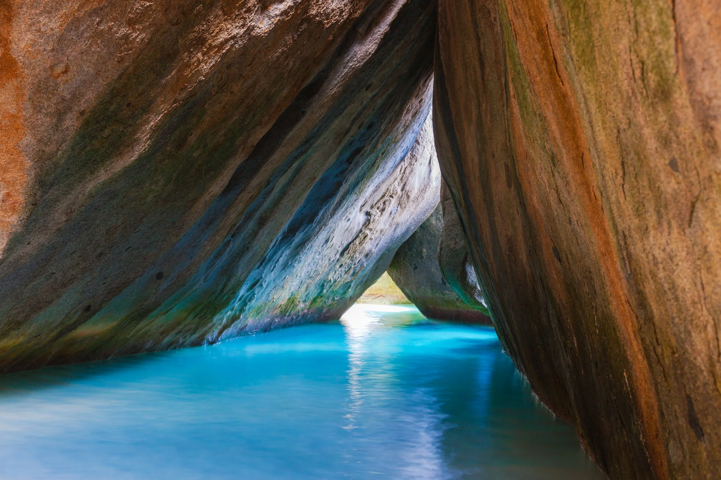 Famous Beach and Rock Formation called The Bath on Virgin Gorda, British Virgin Islands, Day 3