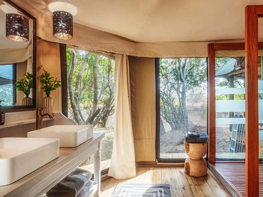 Maasai Mara Ilkeliani Camp Premium Suite Bathroom Kenya