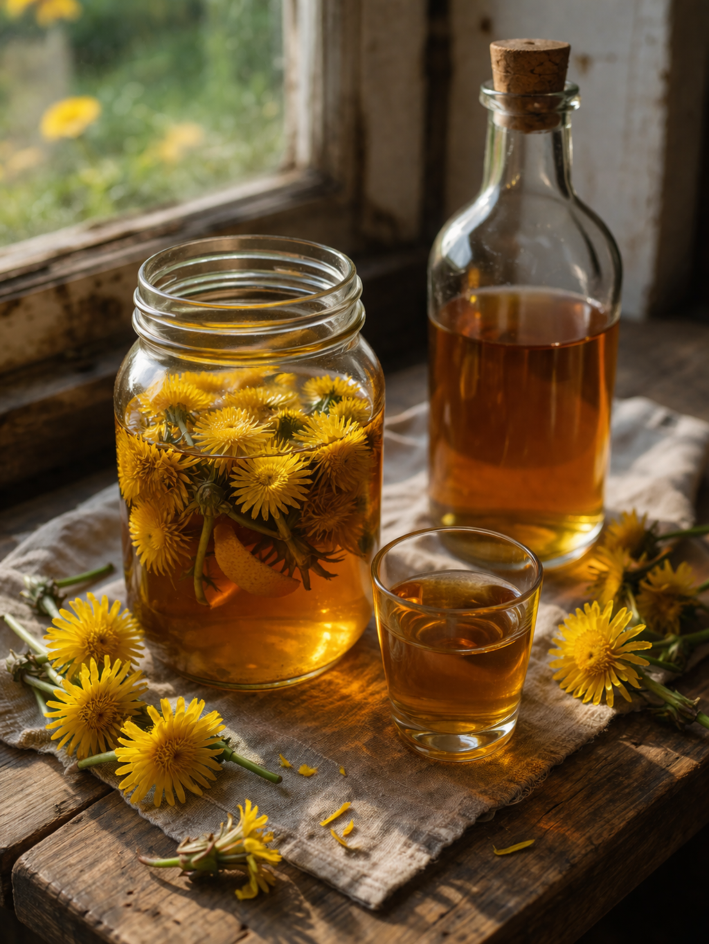 Dandelion Brandy