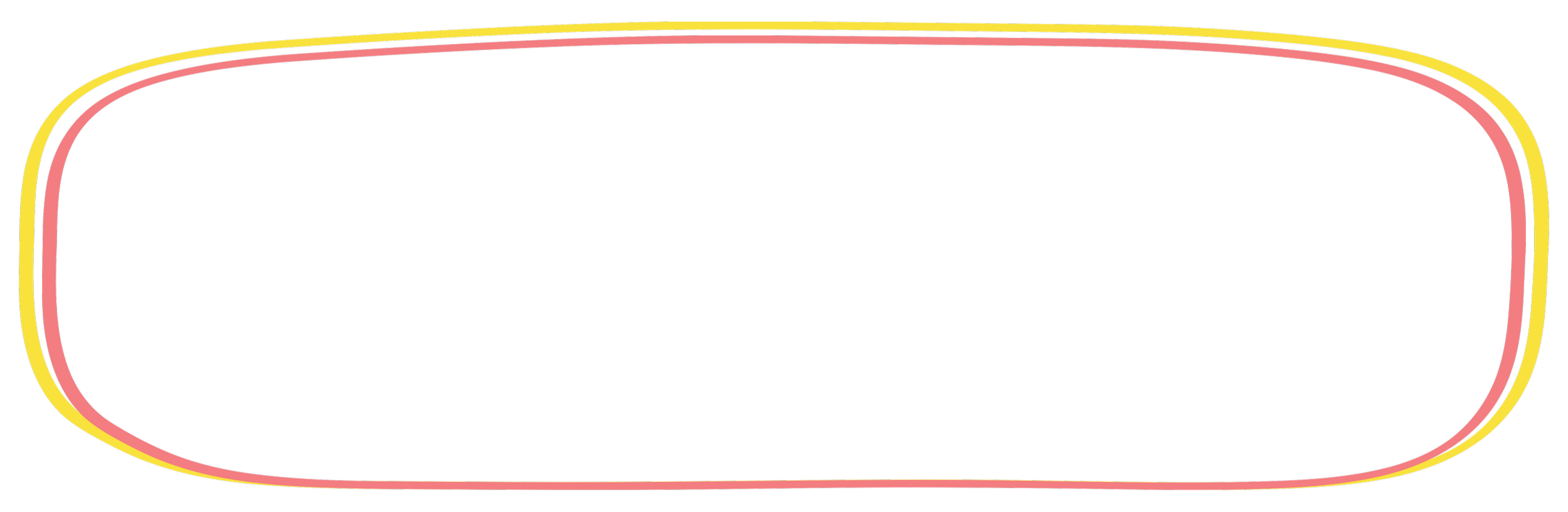 Colorful neon-style border with rounded rectangular shape filled with black background