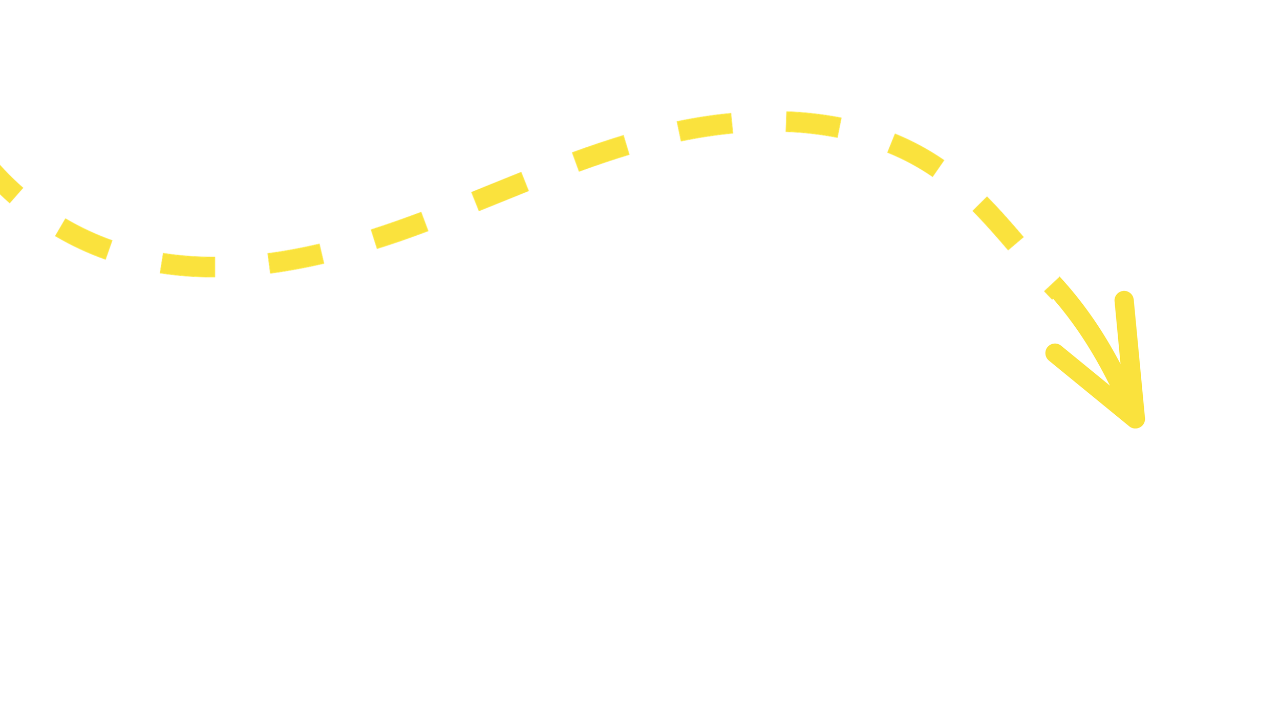 Yellow dashed arrow pointing down and to the right, indicating direction.