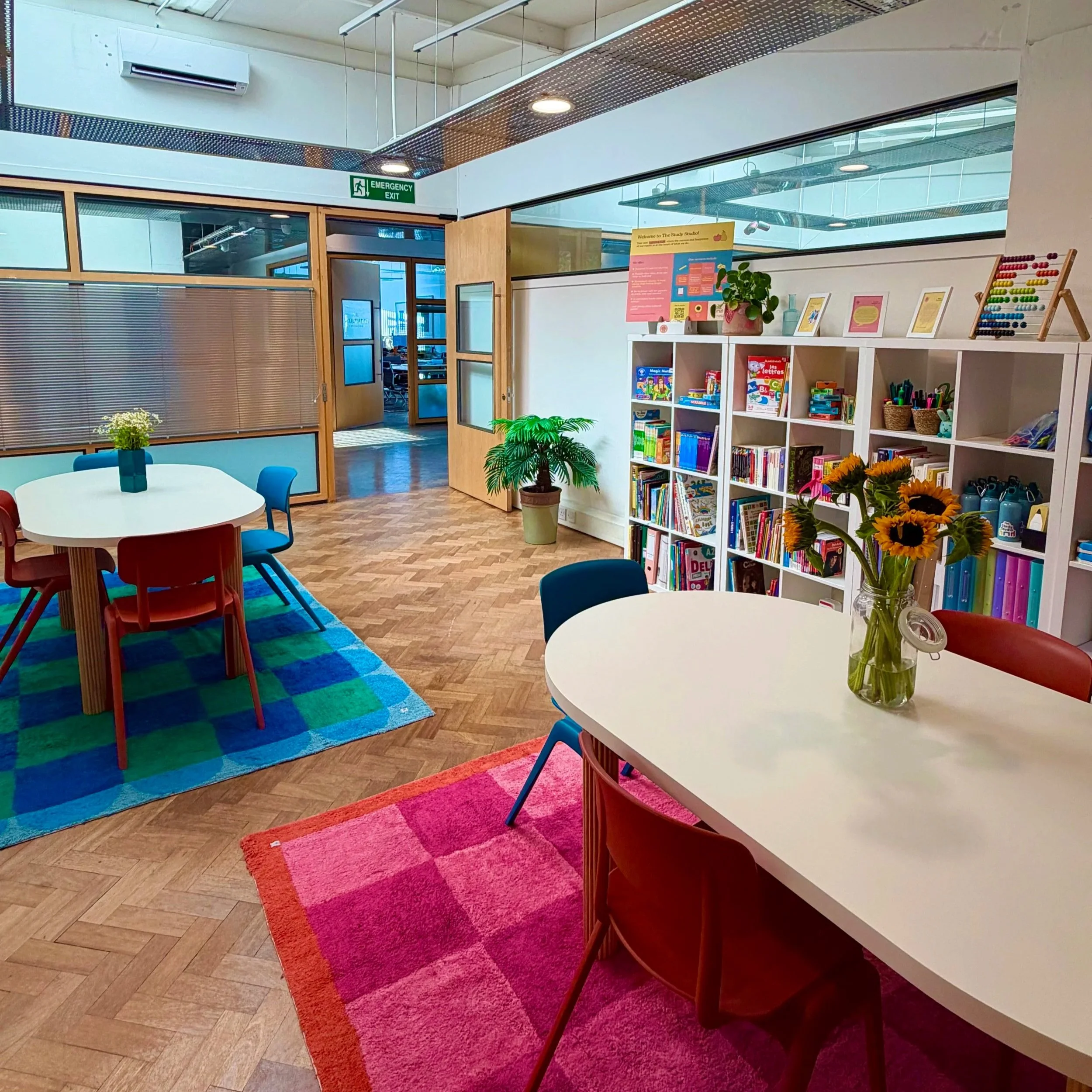 The Study Studio tutoring space in Parsons Green, SW6 -- a welcoming, light-filled room designed for focused, joyful learning