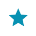 Blue star on a white circular background