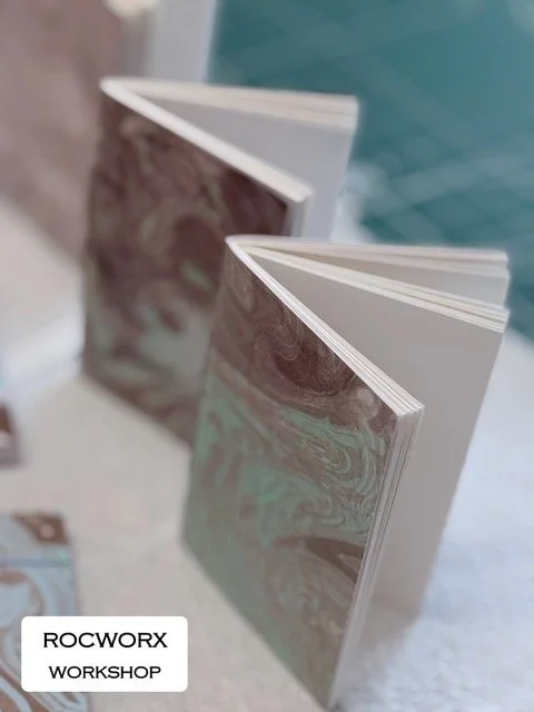 ROCWORX Student ink marbled stitched notebooks.jpeg