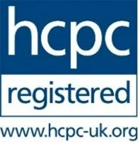 HCPC Registered logo with website www.hcpc-uk.org