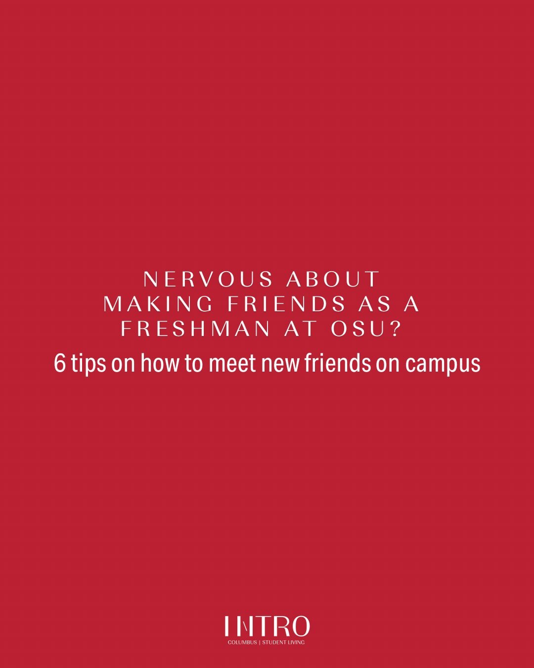 nervous about your freshman year or want to broaden your friend group as an upperclassman? ✨

here are 6 tips on simple ways to meet new friends this year at OSU! 🌰