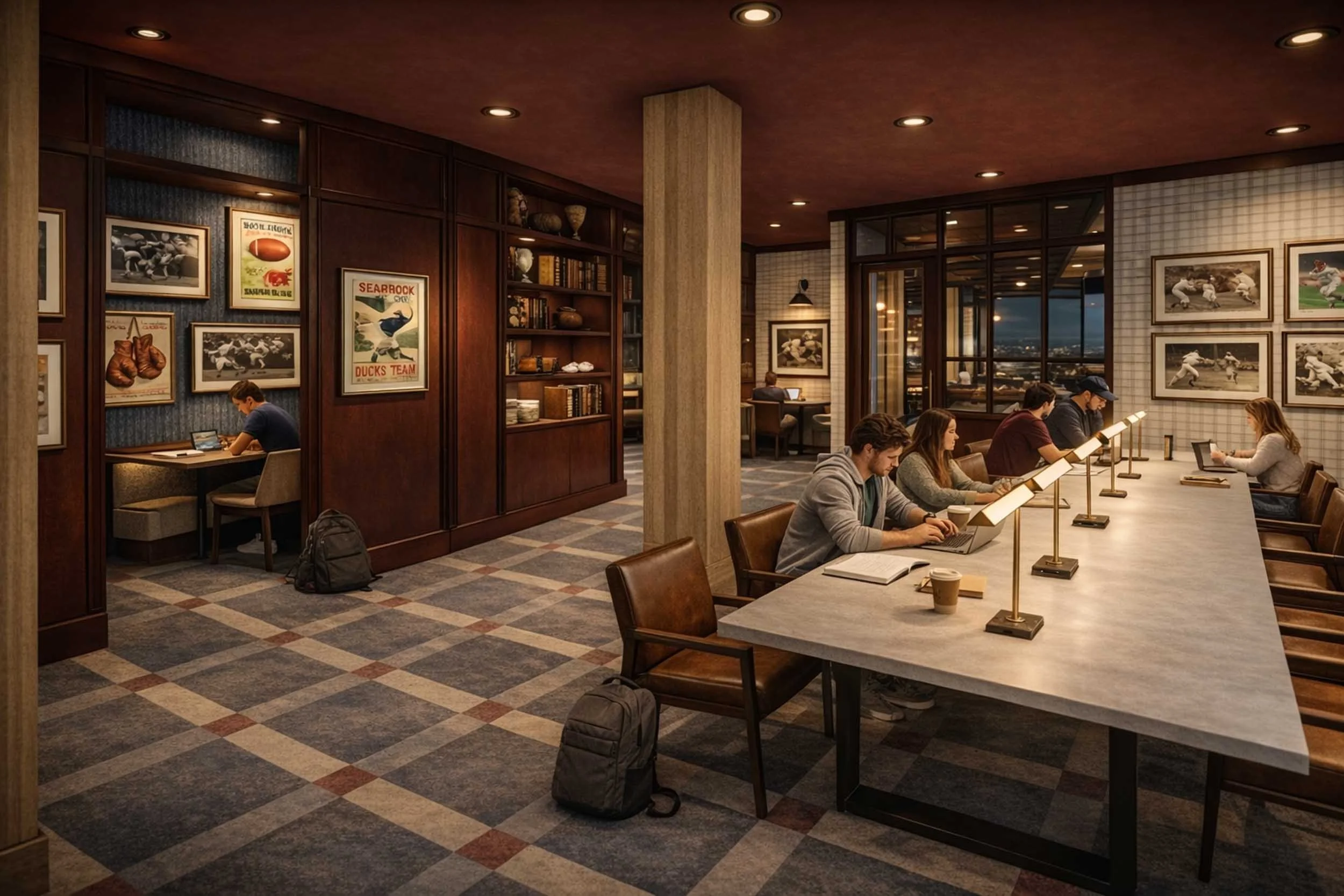 Intro Columbus | Off-Campus Apartments near Ohio State | Clubhouse and Resident Lounge with Study Areas