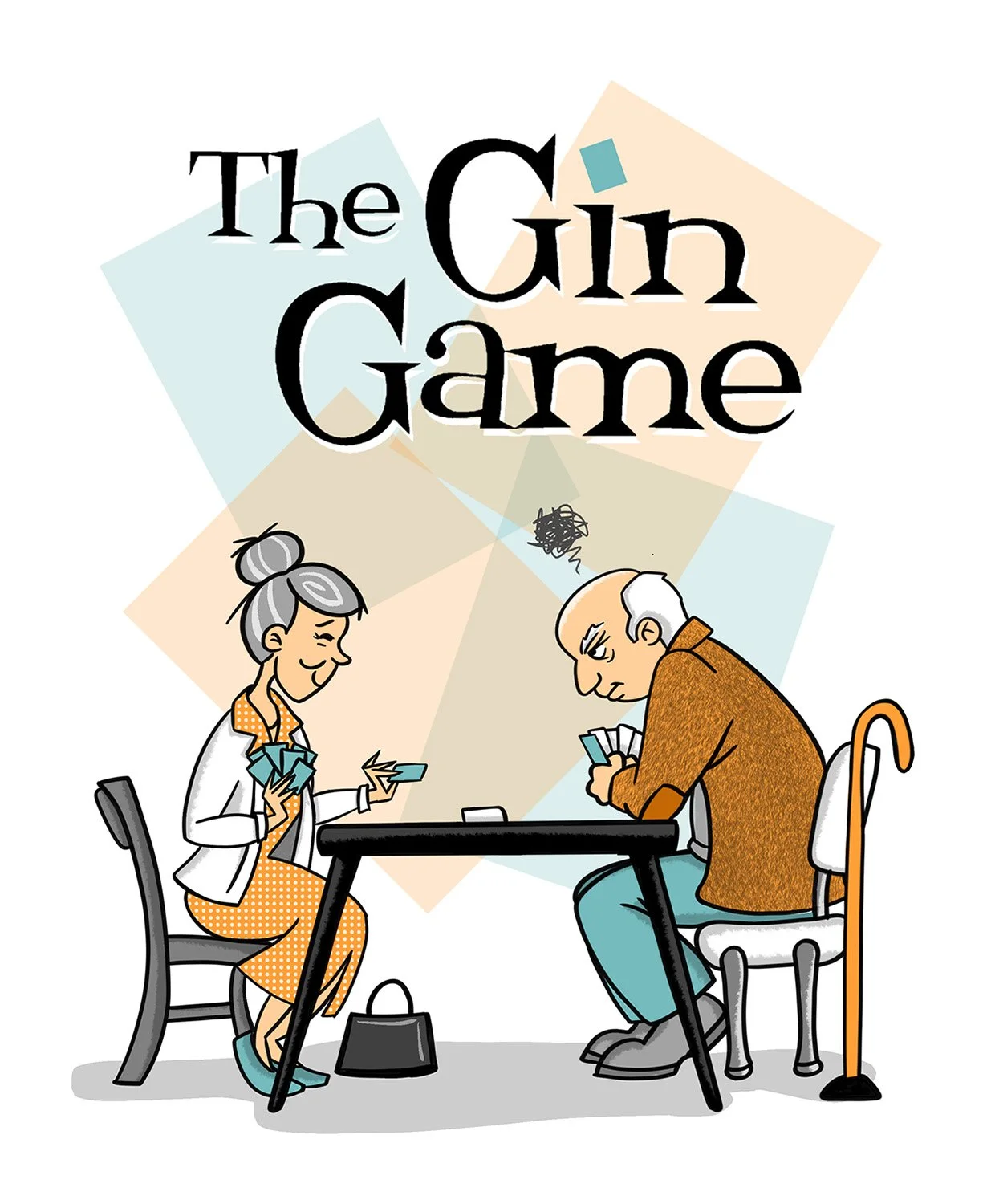 Theater illustration for "The Gin Game".