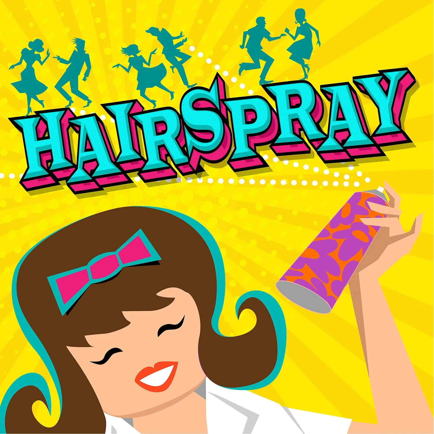 Illustration for the theater musical Hairspray.