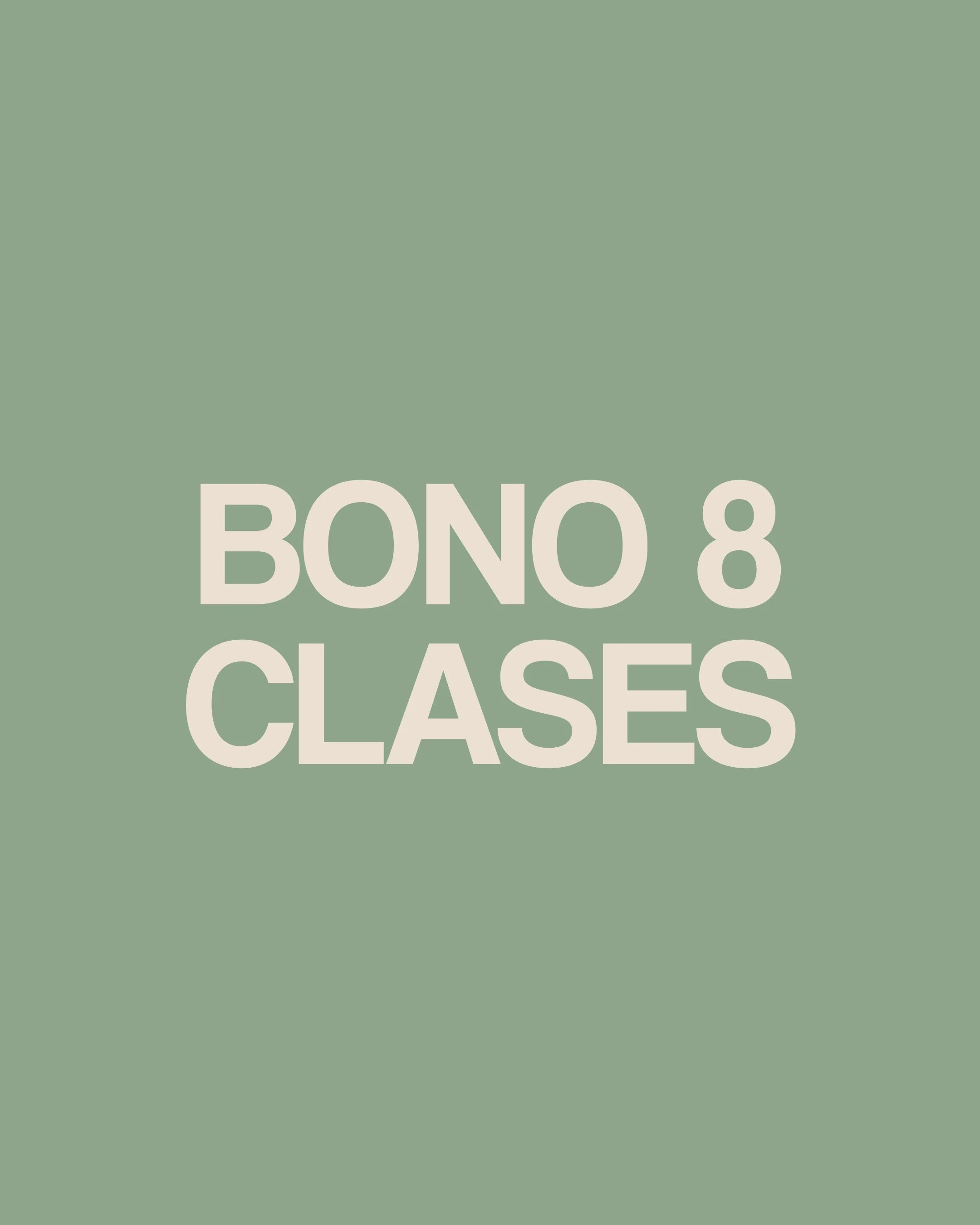 Bono 8 Clases Mensual