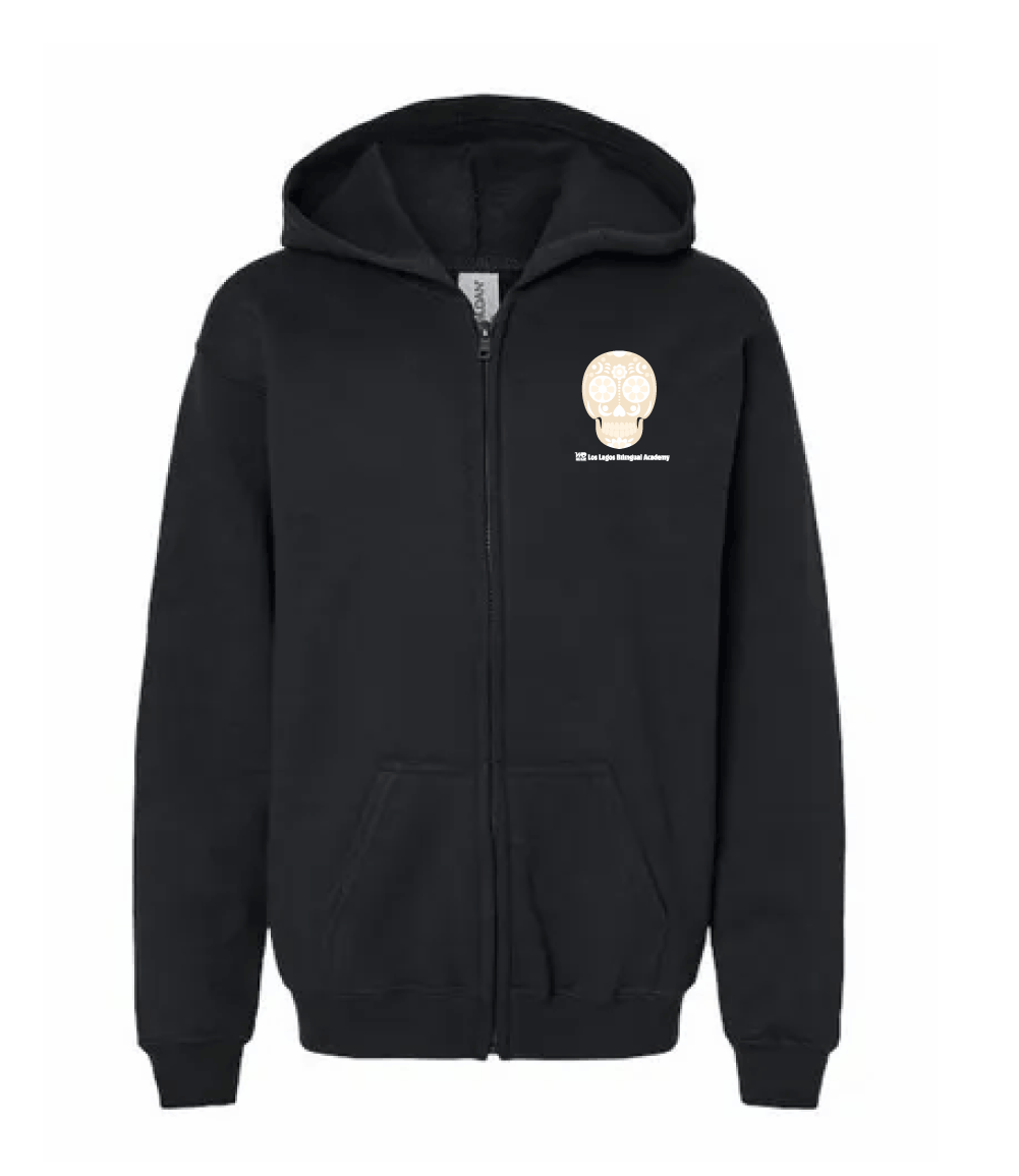Left Chest Skull Zip