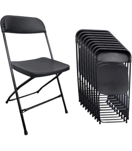 Black Folding Chair Rental