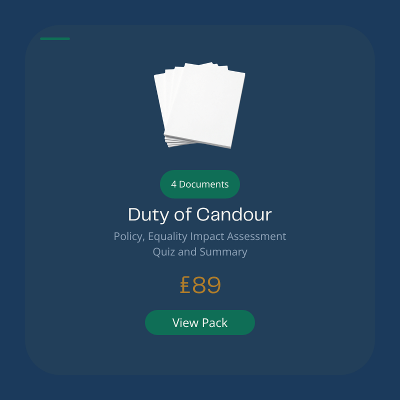 Duty of Candour Policy