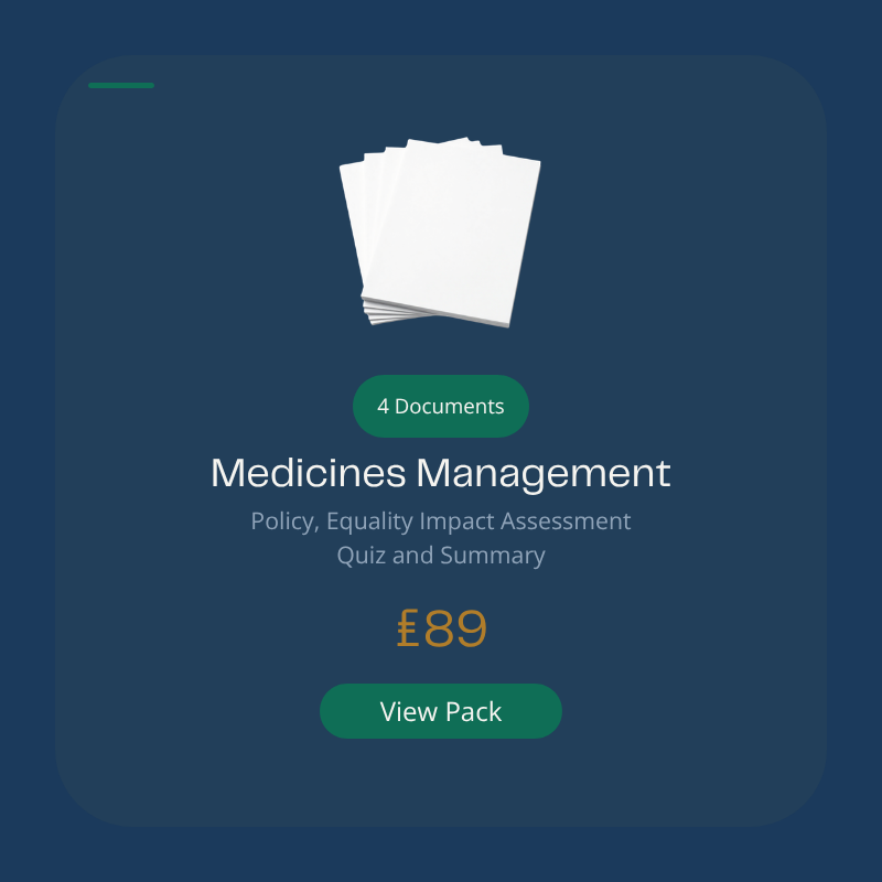 Medicines Management Policy