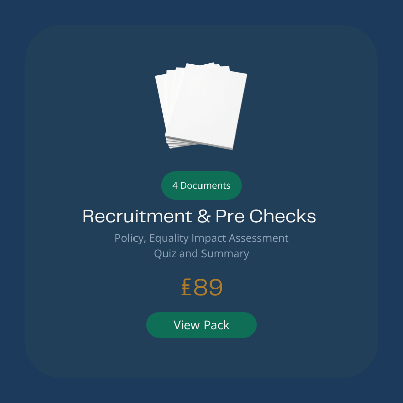 Recruitment and Pre-Employment Check Policy