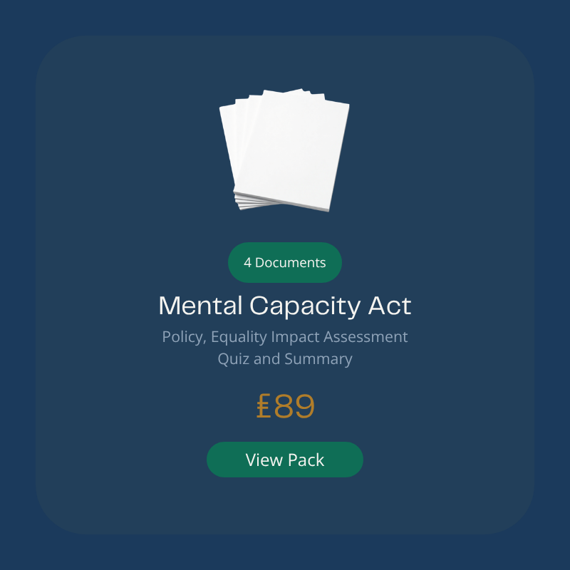 Mental Capacity Act Policy