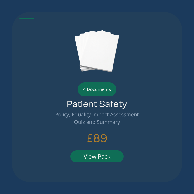 Patient Safety Policy