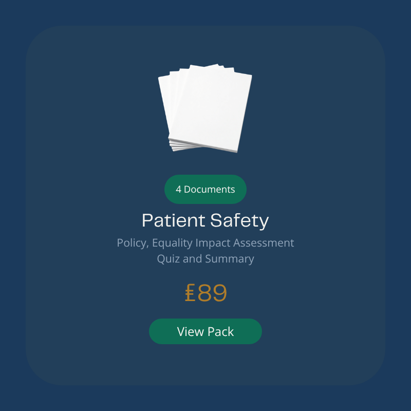 Patient Safety Policy