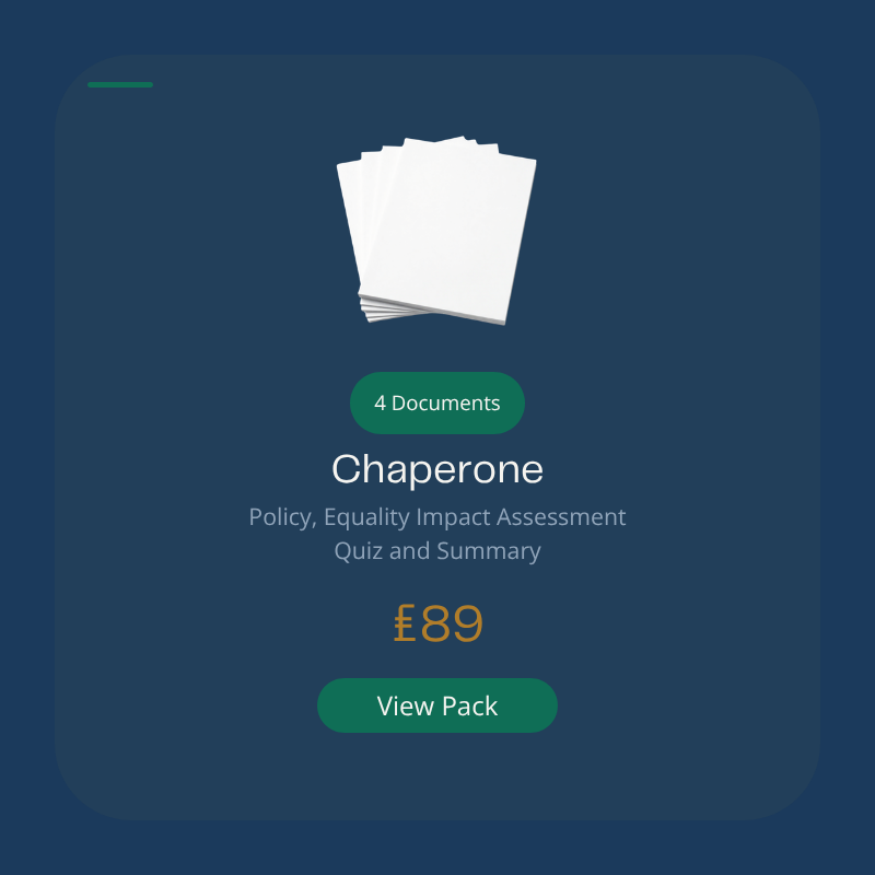 Chaperone Policy