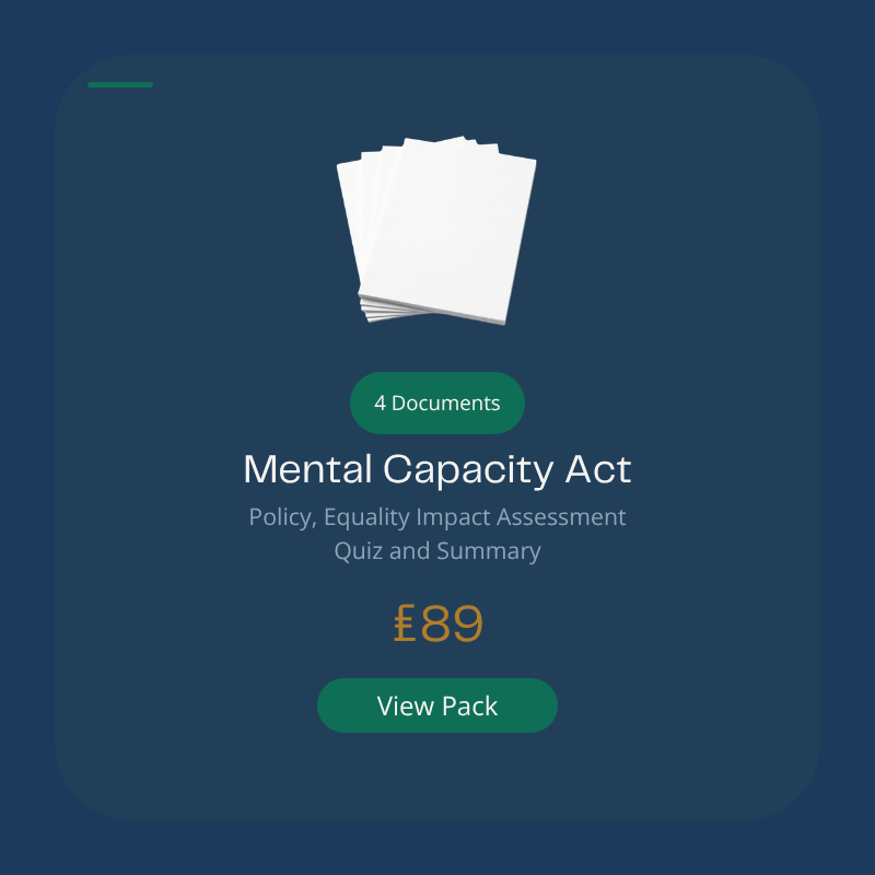 Mental Capacity Act Policy