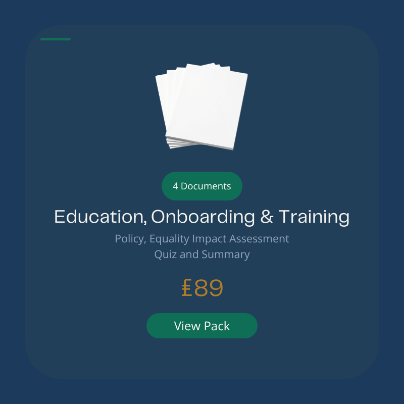 Education, Onboarding and Training Policy