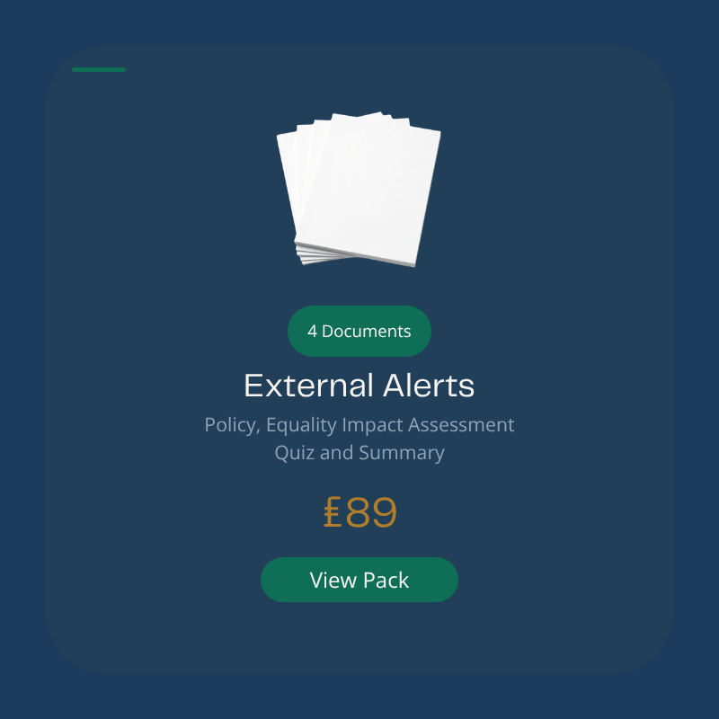 External Alerts Policy