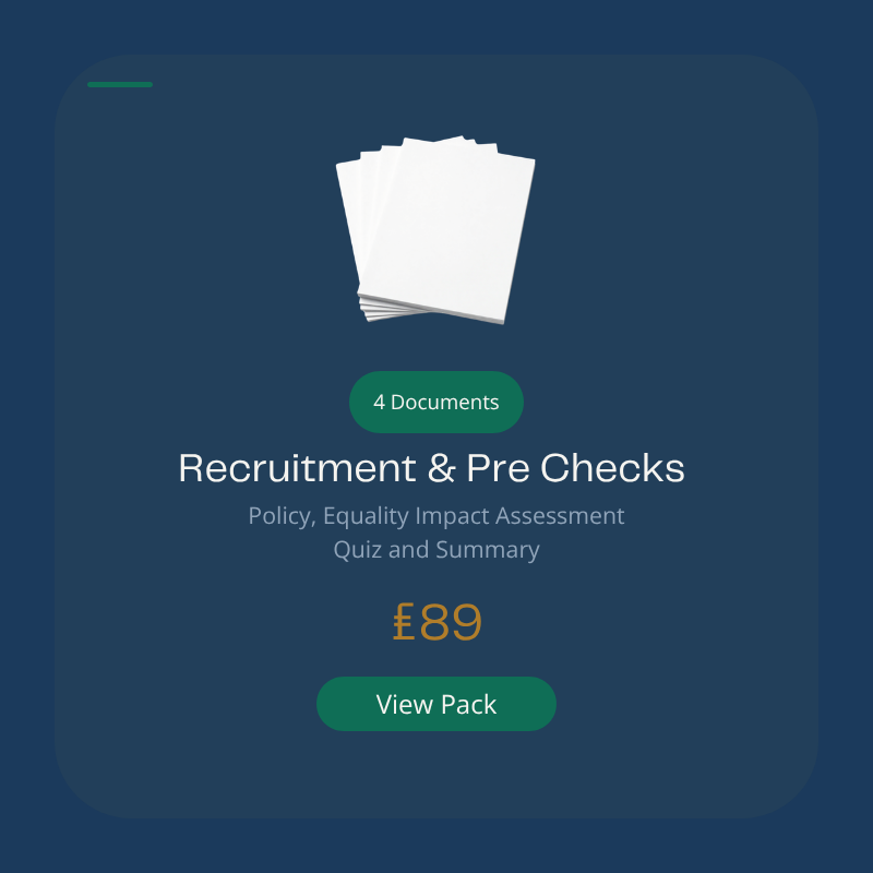 Recruitment and Pre-Employment Check Policy