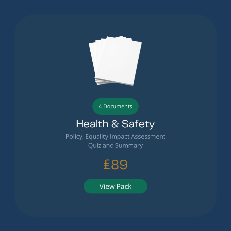 Customisable Health and Safety Policy