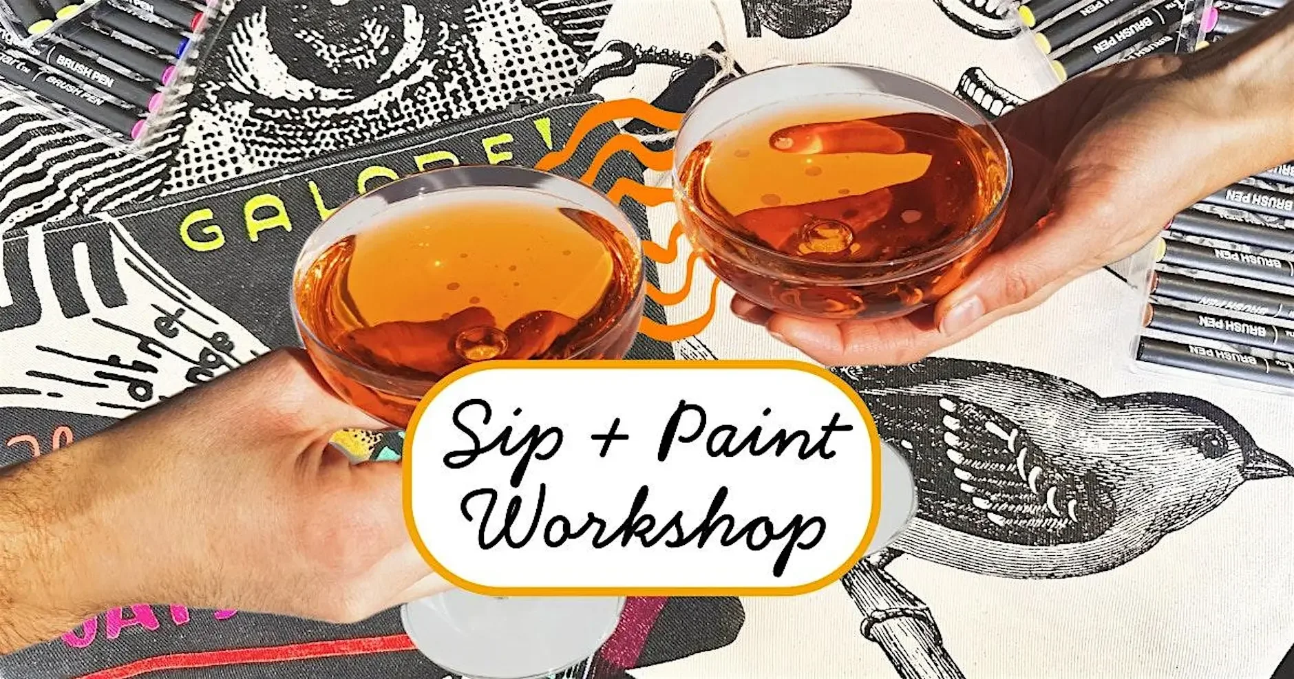 Sip & Paint on Cotton Bags in Fairfax 