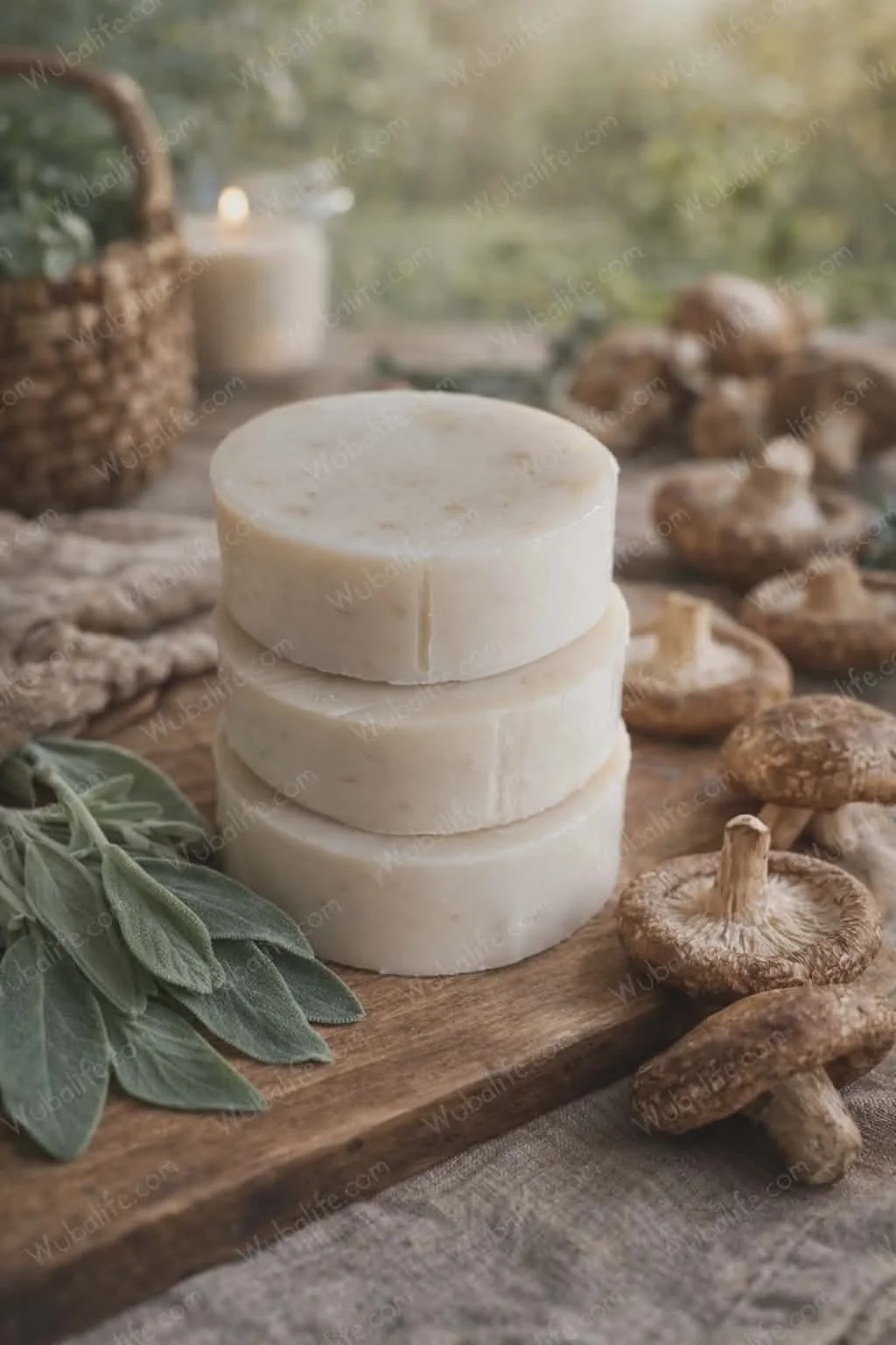 Shiitake bar soap