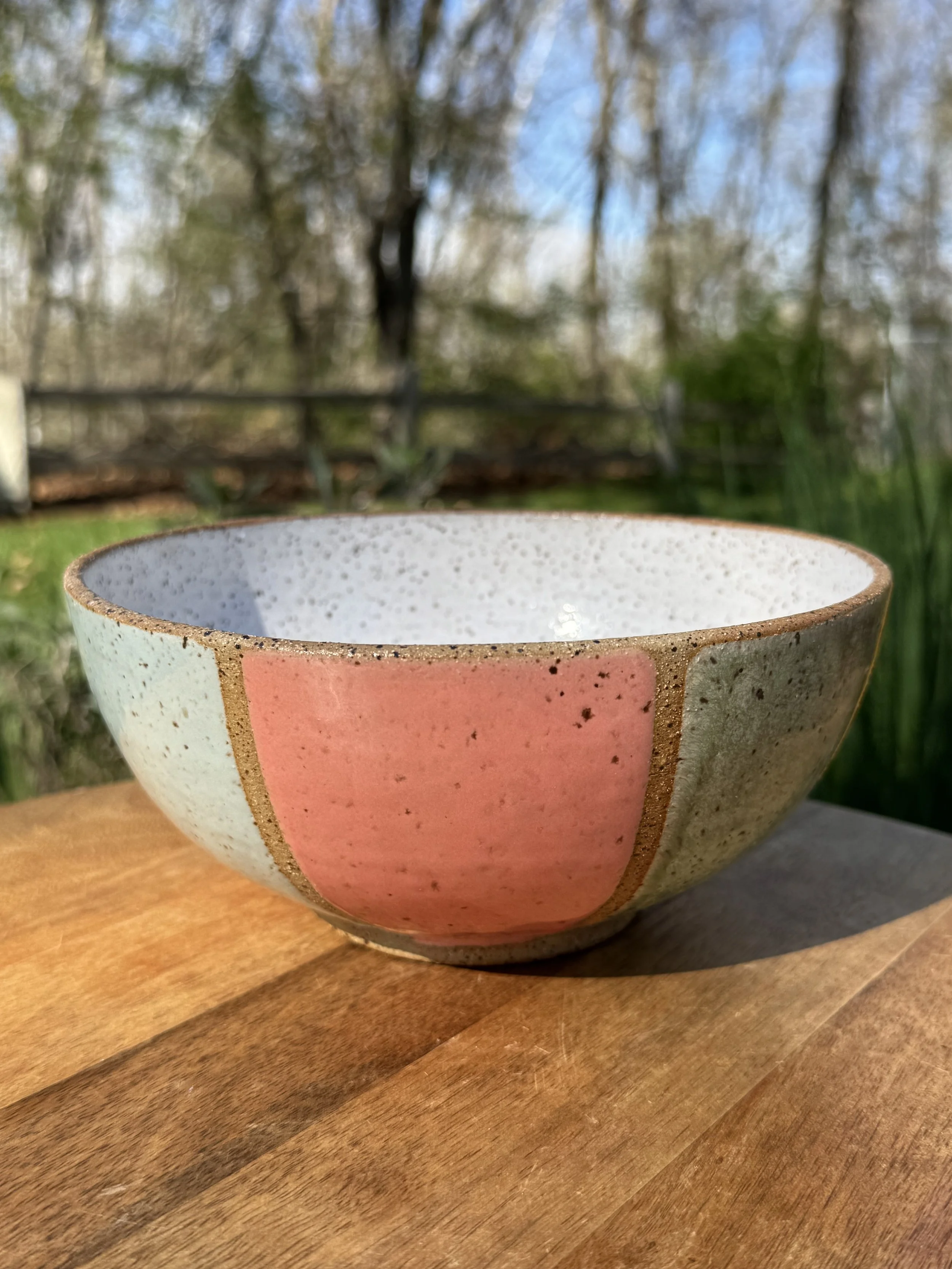 Large Striped Bowl