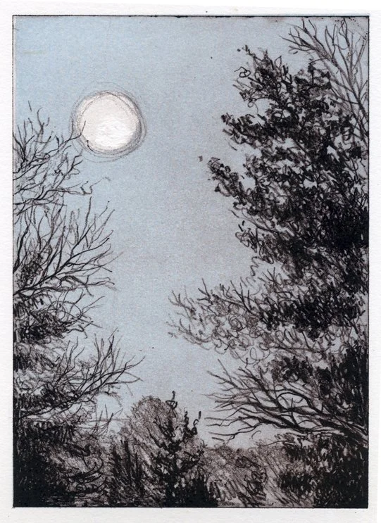 Emily Eve Weinstein,  Down the Street , 2024. Waterless lithography, 7 x 5 x 1 inches.