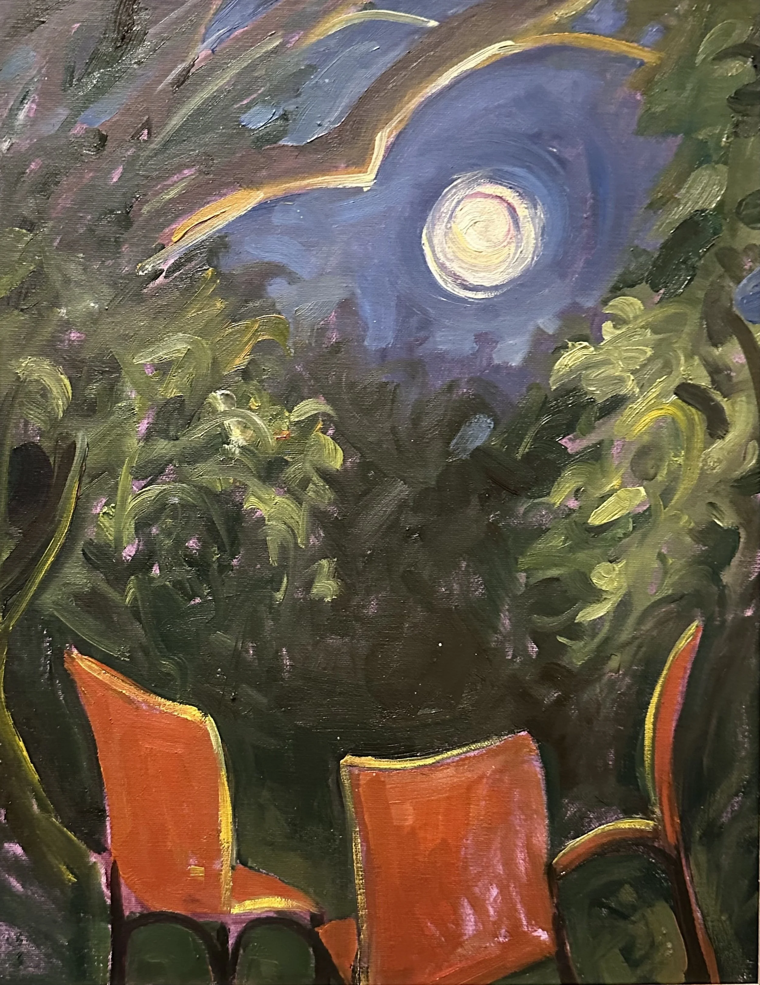 In Good Company, 14”x11x1”, oil on board, 8/25