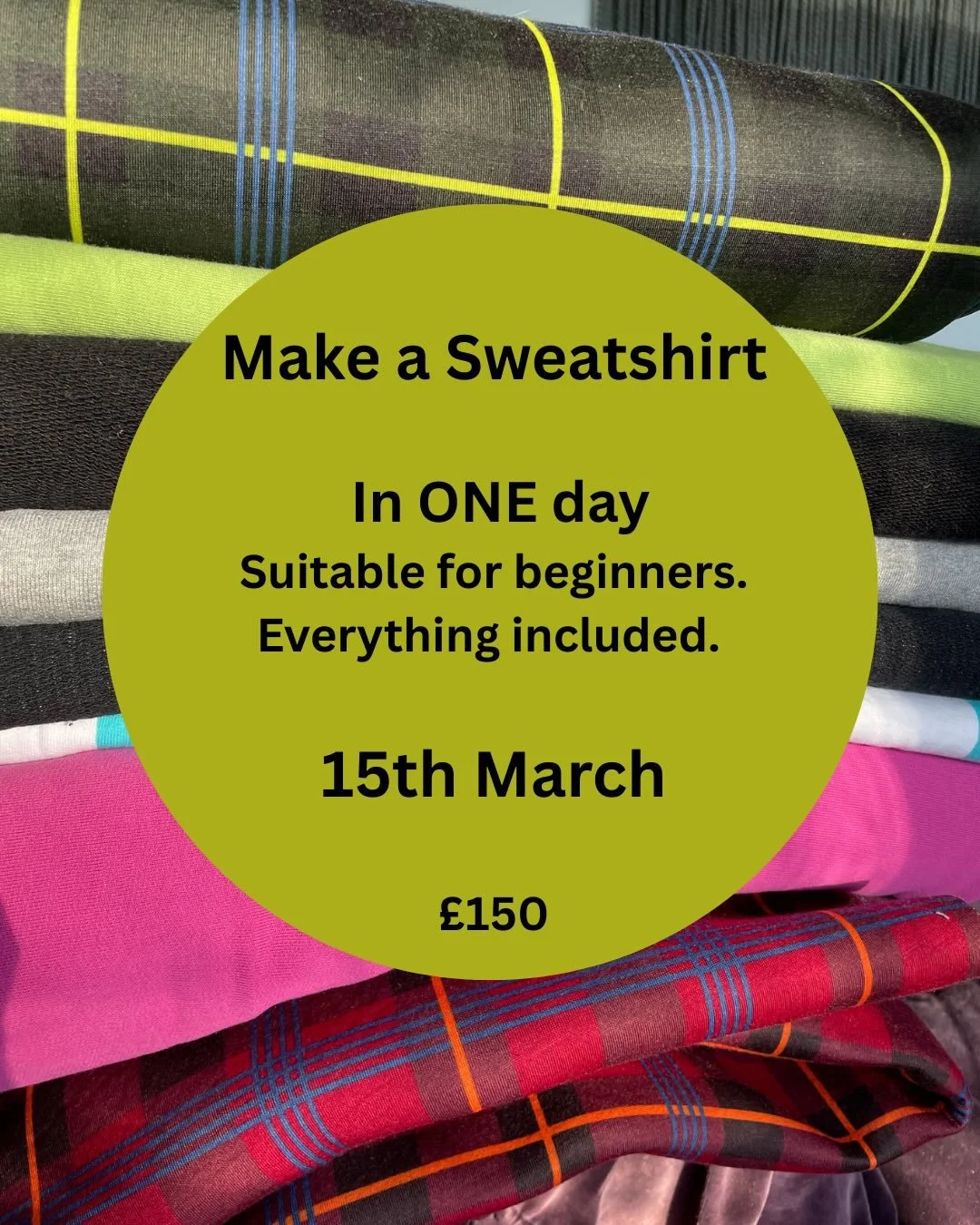 Want to spend some time celebrating yourself this Mother&rsquo;s Day?

Come learn how to make a sweatshirt with me. 

All materials (and most importantly, lunch) provided in cost.