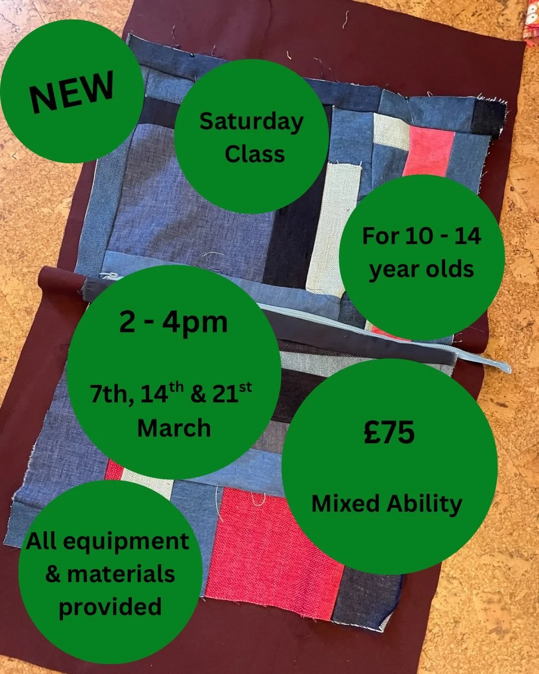 Send your 10-14 year olds to me on a Saturday afternoon starting 7th March, and they get to learn and make things in a friendly and supportive environment. 

#se19 #sewingclasses #kidssaturdayactivities #becreativehavefun