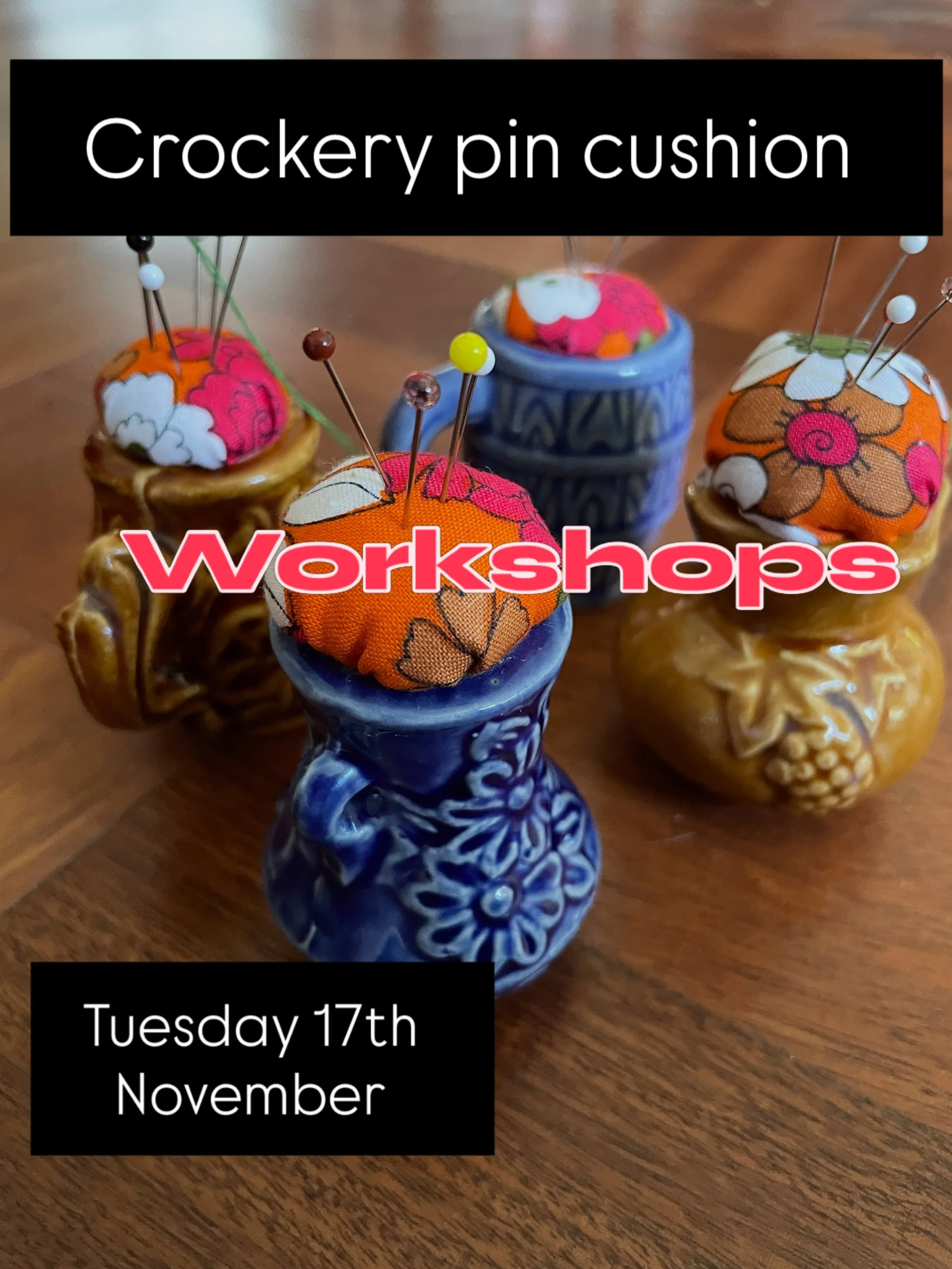 Tired of standing on pins? Have a beautiful egg cup that isn&rsquo;t getting used? 

This is the workshop for you! 

During this session you will have your choice of beautiful vintage receptacles that perhaps haven&rsquo;t been used in a while. You w