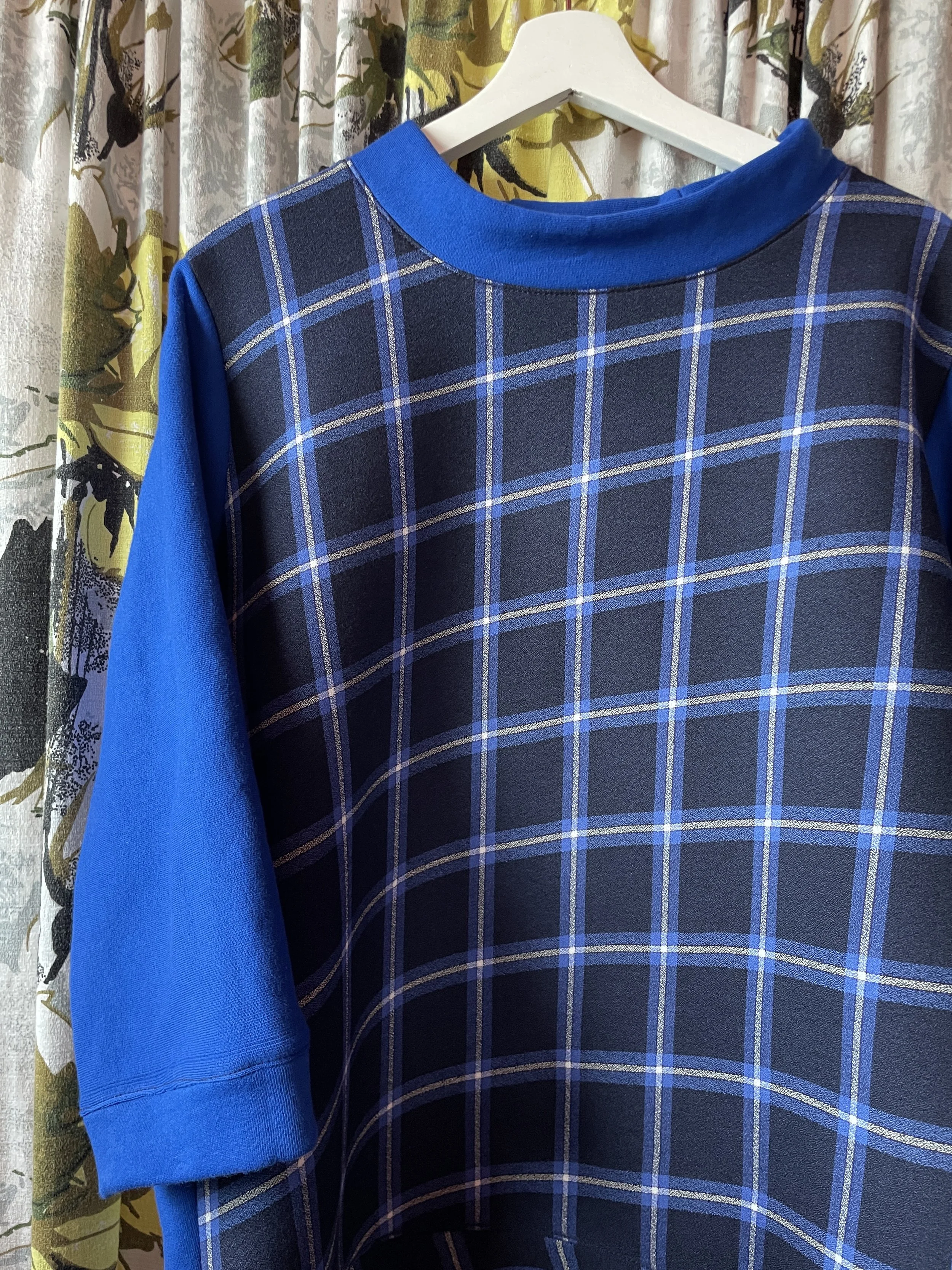 Pieced Sweatshirt - Blue