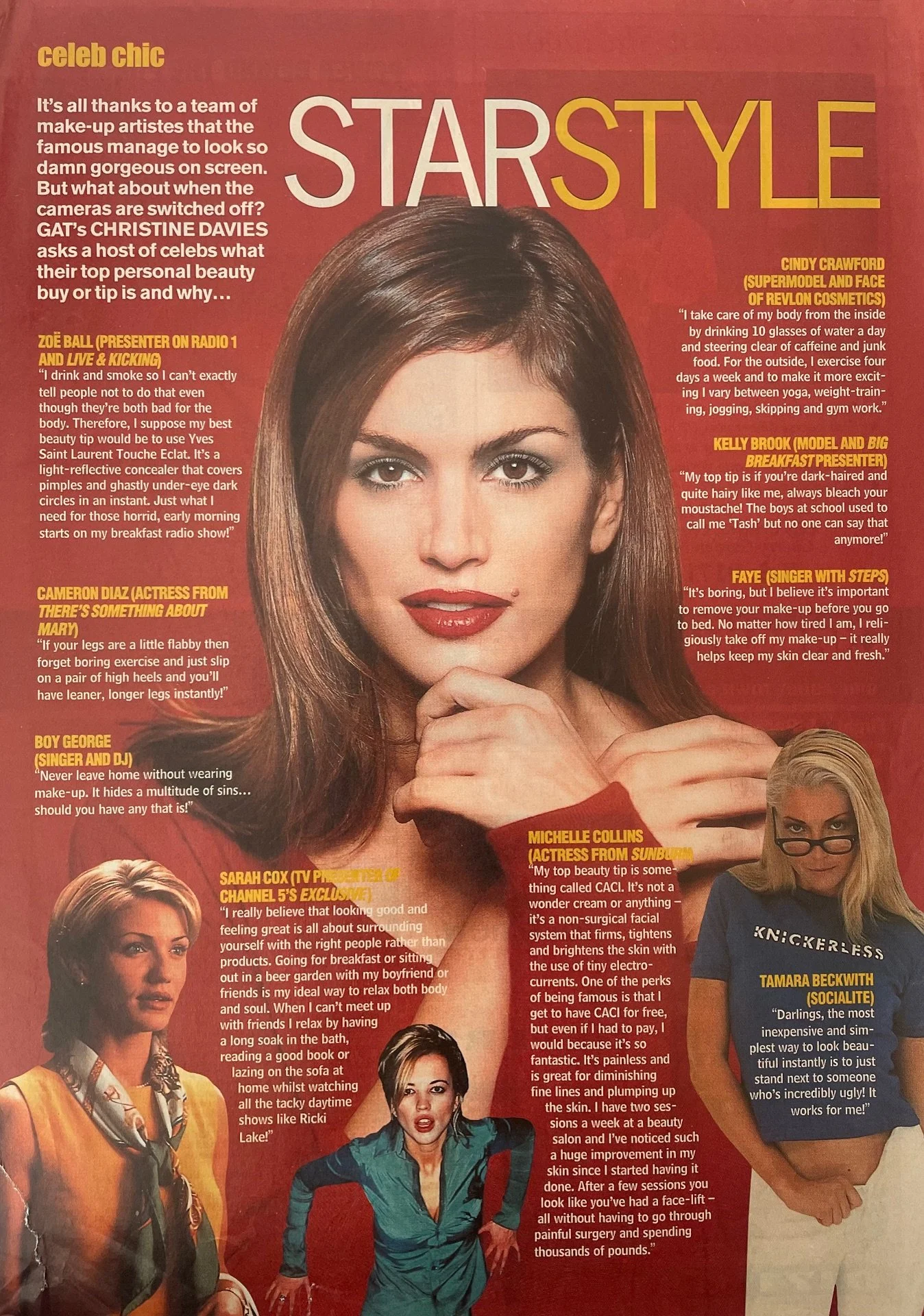 A celebrity feature for 'GAT', a weekly print magazine circulated throughout London, UK