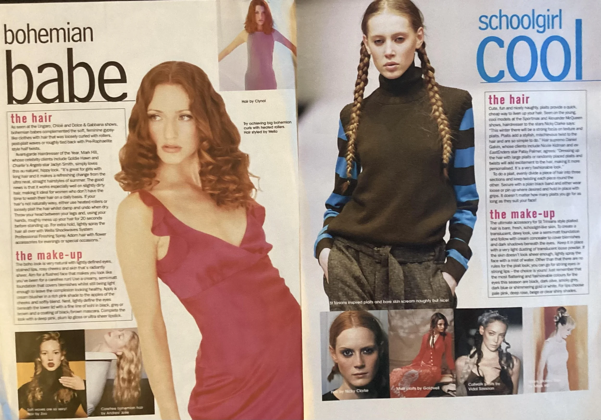 Hair feature for GAT (Girl About Town) magazine, a weekly print magazine distributed across London, UK.