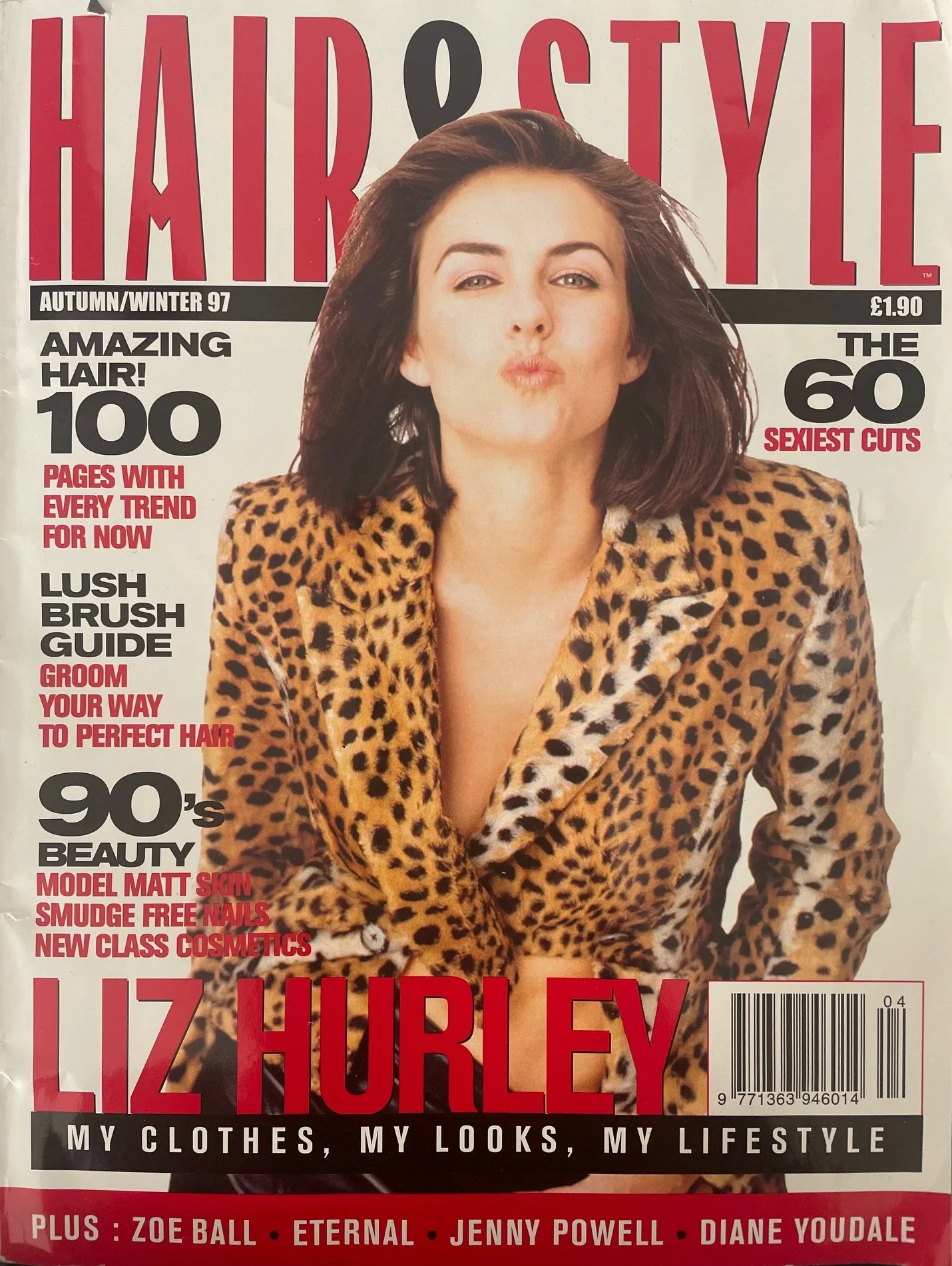 Elizabeth Hurley cover story for British consumer magazine, 'Hair & Style' - print edition. (I was the magazine's Associate Editor)