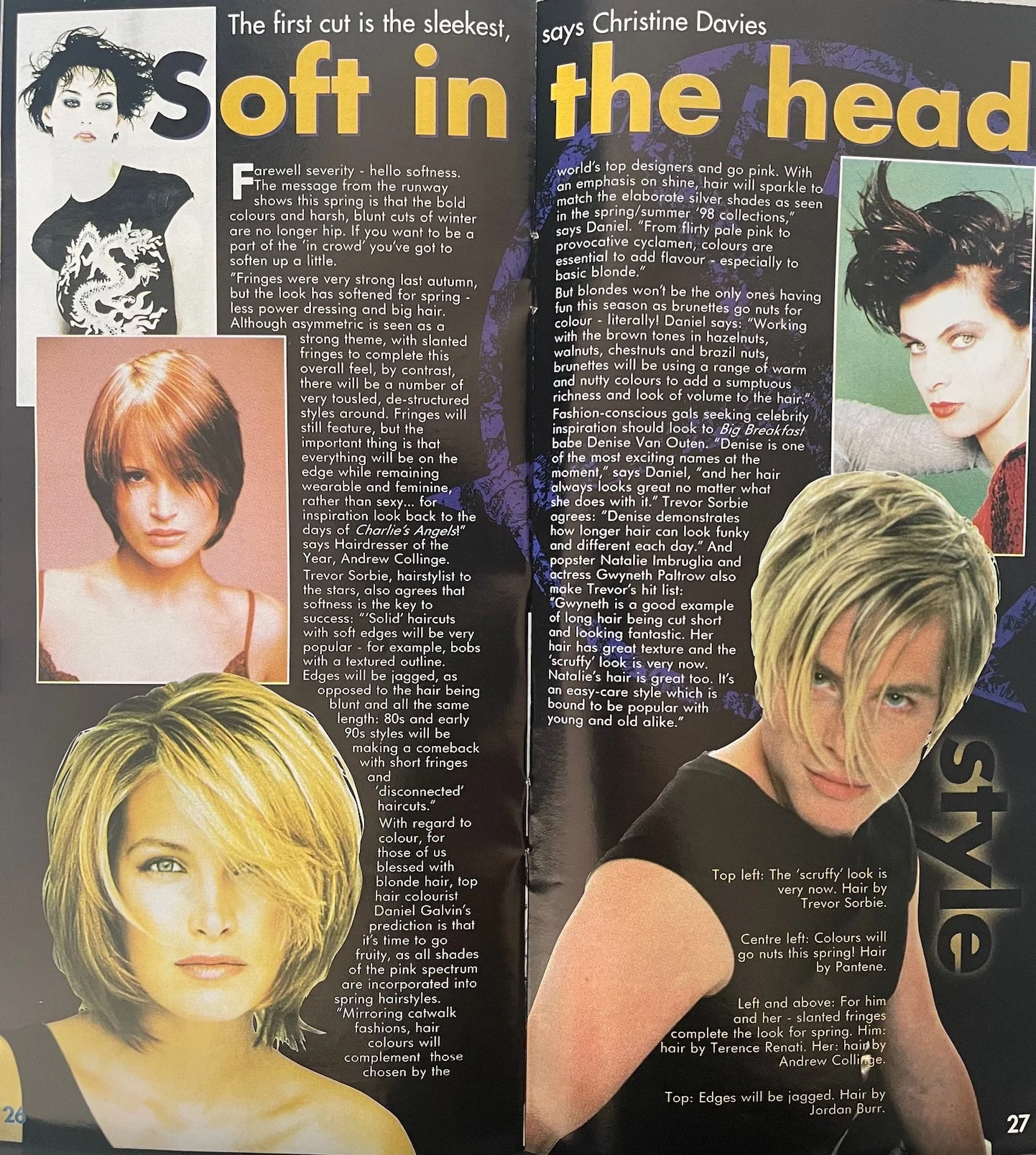 Hair feature for FLX magazine, UK print publication