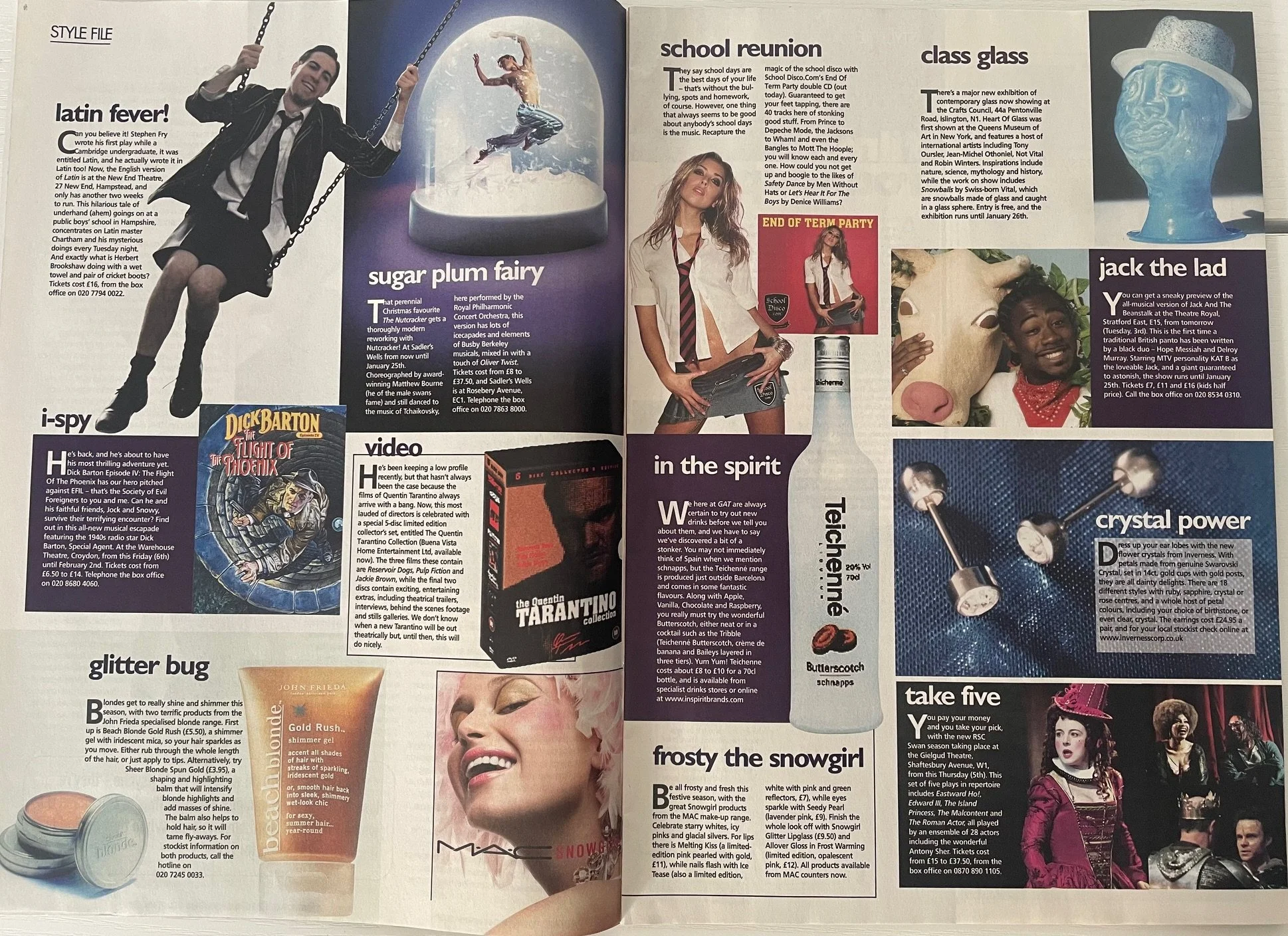 Style File column for 'GAT' magazine, a print publication distributed throughout London, UK