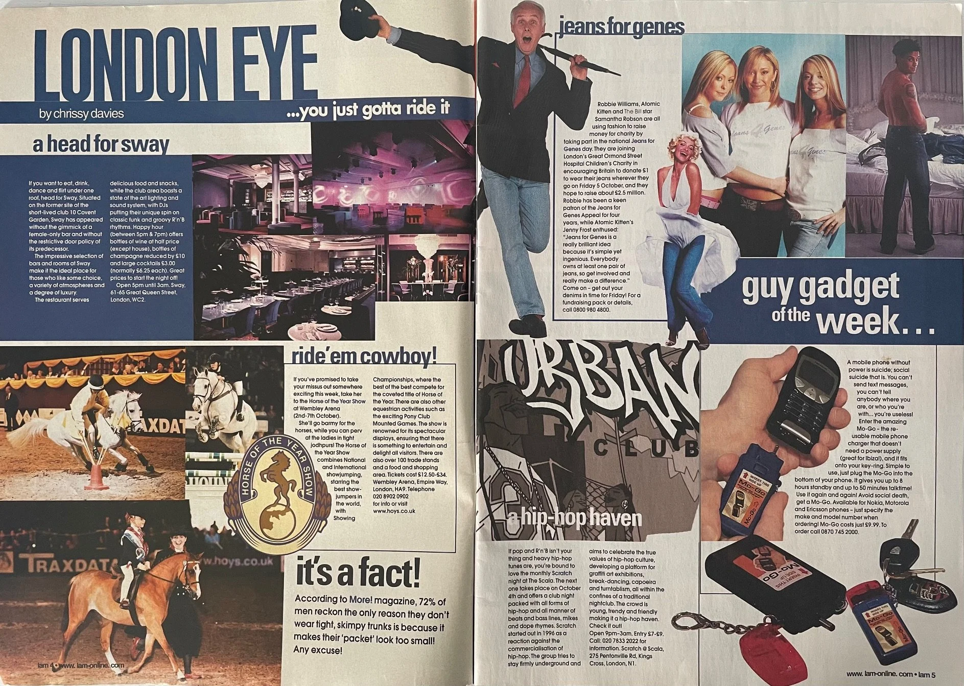 One of my weekly London Eye columns for 'LAM' (Living Abroad Magazine) - print publication distributed throughout London, UK